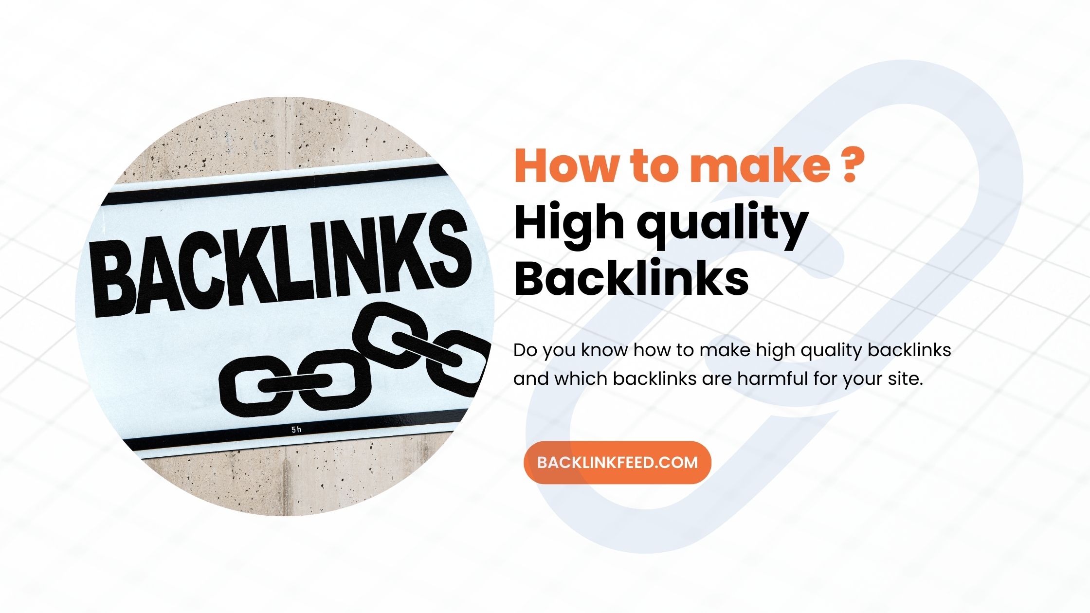 how to make high quality backlinks.